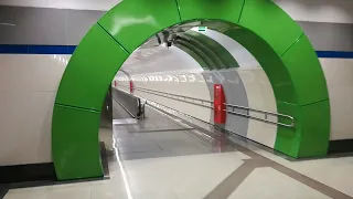 Минское метро, переход на зеленолужскую линию на станцию Вокзальная минского метрополитена