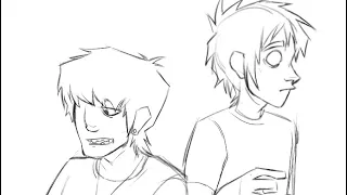 2d and murdoc have a convo ( gorillaz shitpost animatic )