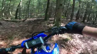 450 and 250 Dirt bike Single Track!!(HARD CRASH)