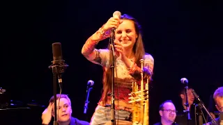 Blues does always win. Andrea Motis and Nordkraft Big Band. Silkeborg, Denmark.