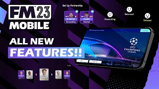 Football Manager 2023 MOBILE ALL NEW FEATURES for IOS & ANDROID !!!