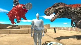 FPS Avatar Help T-Rex Rescue Chainsaw Pochita | Animal Revolt Battle Simulator