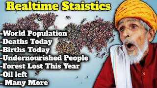 Why Is Villagers Stunned To See Realtime World Statistics ! Tribal People React To Worldometer