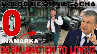 BIZ KUTGAN  YANGILIK BIR SO’M PULSIZ MASHINA OLSAK BO’LADI URRE YO’Q PULGA INOMARKA 5 YILGA OLAMIZ