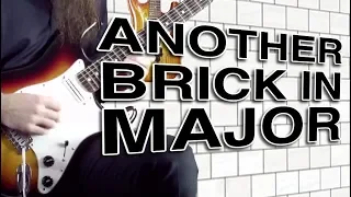 David Gilmour (Pink Floyd) "Another Brick In The Wall" Solo In Major (lesson)