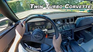 1988 Callaway Twin Turbo Corvette - All American Torque (POV Binaural Audio)