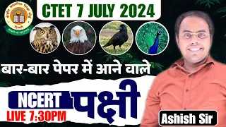 CTET NCERT 2024 |😳NCERT पक्षी | Ctet Evs Birds Ncert 🔴3 नंबर पक्के | हर बार CTET में आने वाले