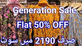 Generation Flat 50% off Sale Today || Low Price Stitch Collection 2024