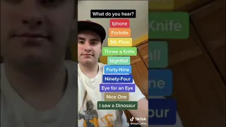 Which one do you hear? Comment below! Cool tiktok sound illusion