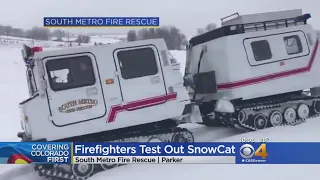 Firefighters Test Out New SnowCat