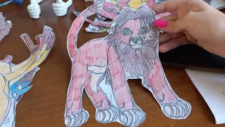 мои бумажные игрушки Король лев