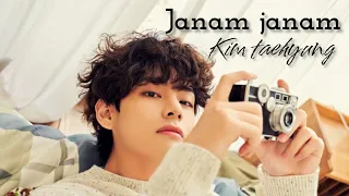 janam janam💜💞 bts v edit#bts #v #taehyung #btsedits #trending #hindisong #mv