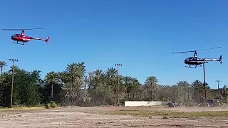 Pete and Wesley taking off from San Ignacio 2017 Baja 1000