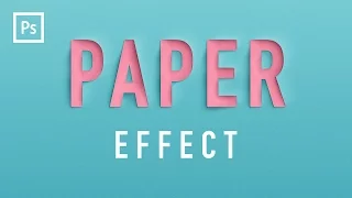 Photoshop Tutorials - Paper Cutout Text Effect