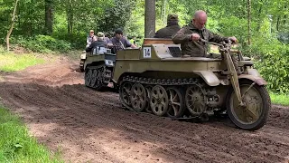 Militracks 2023  25 Kettenkrad (Sd.Kfz.2) driving by.