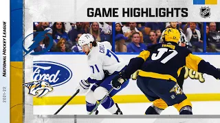 Lightning @ Predators 4/23 | NHL Highlights 2022