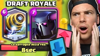 DRAFT CLASH ROYALE: CHI PERDE BEVE LIMONE + CAFFÈ!! - Sfida Carte in Tavola Clash Royale ITA