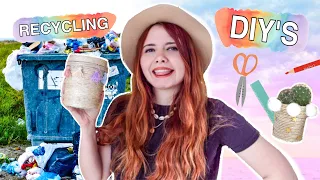 aus ALT mach NEU! | coole Recycling DIY´s für dein Zimmer || Foxy Draws