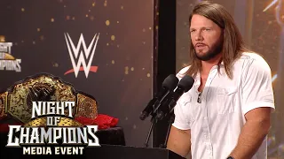 AJ Styles wants to know where Seth “Freakin” Rollins is: WWE Night of Champions Media Event
