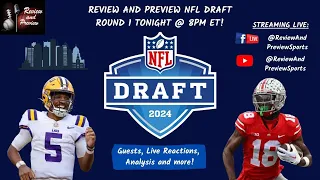 2024 NFL Draft Round 1 Live | Review and Preview | 04-25-24