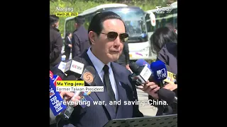 Ma Ying-jeou calls for two sides of Taiwan Strait to seek peace, avoid war