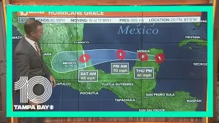 80-mph Hurricane Grace makes landfall in Mexico, NHC says | 5 a.m. update Aug. 19