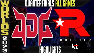 JDG vs KT Highlights ALL GAMES | S13 Worlds 2023 Quarterfinals | JD Gaming vs KT Rolster