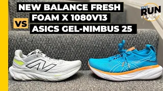 New Balance Fresh Foam X 1080v13 vs Asics Gel-Nimbus 25: Top cushioned shoes compared