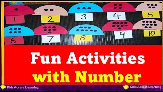 Fun activities to teach Numbers | Number Identification/Recognition |Preschool Activities for 1-10