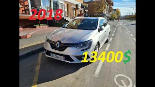 Внимание! 2018 год 118 пробег! 1,5 дизель только пригнан. Renault Megane ZEN ENERGY! Цена 13400$