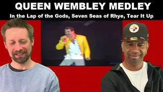 Queen REACTION Live at Wembley, In the Lap of the Gods (Revisited), Seven Seas of Rhye, Tear It Up