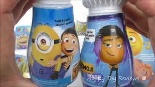 2017 McDONALD'S THE EMOJI MOVIE HAPPY MEAL TOYS VS DESPICABLE ME 3 FOOD PRODUCTS FULL SET COLLECTION