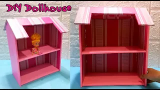 Simple and Easy DIY Miniature Dollhouse Made of One Cardboard Box Only