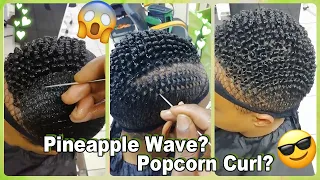 Who's Next? 🍍Pineapple Wave For Short Natural Hair? Hairstyle Tutorial #Elfinhair