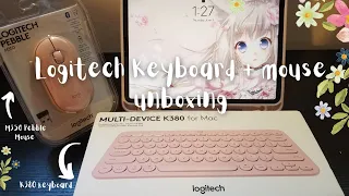Cute accessories for my M1 iPad Pro 2021 (Logitech K380 Keyboard + M350 Pebble Mouse)