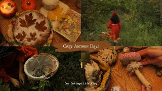 🍁Cozy Autumn Days |🕯️🍂 Making an Autumn Cake | Autumn Decor