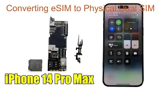 iPhone 14 Pro Max - Converting eSIM to Physical Dual SIM #huaqiangbei #iphone15 #iphone14promax