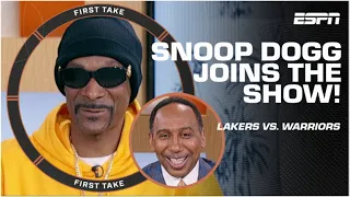 Stephen A. GRILLS Snoop Dogg about Steph Curry being BETTER than Magic Johnson 👀 | First Take