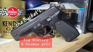 German Sig Sauer P220 45 acp, History, Proof Marks and Identification