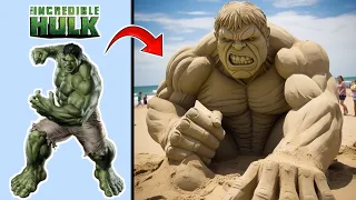 What If Superheroes Became Sand Sculptures ??🔥All Characters|| Marvel & DC