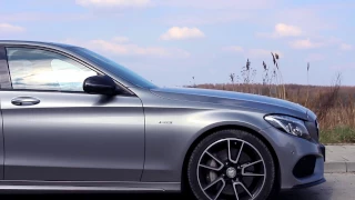 Mercedes-Benz C450 AMG (2016) - sound, acceleration & nice footage!