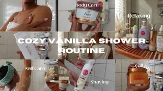 Cozy Vanilla Shower Routine 2023| Body care, feminine care, hygiene tips￼ + more!🤎✨