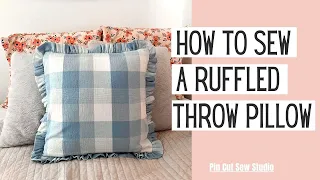 Ruffled Throw Pillow Sewing Tutorial