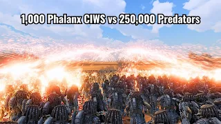 1,000 Phalanx CIWS vs 250,000 Predators | Ultimate Epic Battle Simulator 2