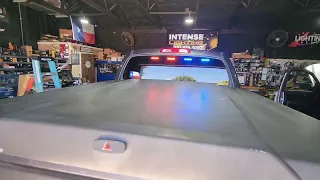 ILMODS - 2019 Toyota Tundra with Feniex Fusion-S T3s Cannon Emergency Lights, Police Red Blue, Texas