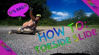 How To Toeside Slide - Quick Tutorial! | Longboarding 1080p