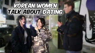 Korean women talk about dating 2 - Street interview about in Korea