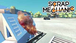 Смертельное танковое сражение на Т-34 зимой | Scrap Mechanic Война