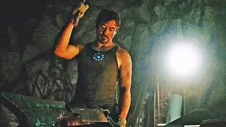 Тони Старк создает первый костюм Железного Человека Марк 1: Железный Человек (2008) Момент из фильма