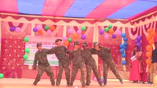 A super dance on " Sandeshe Aate Hain - Border" by the girls of Genius Public School